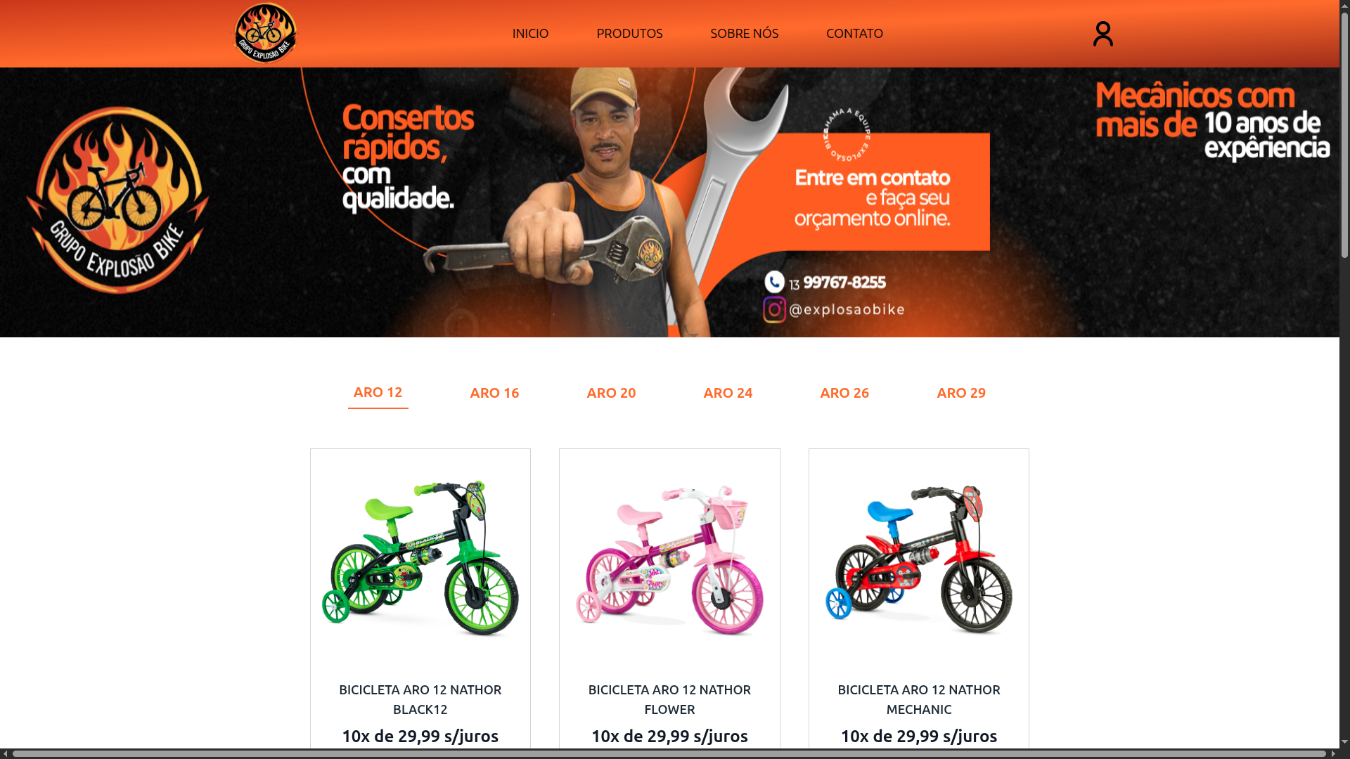 Imagem do projeto Explosão Bike