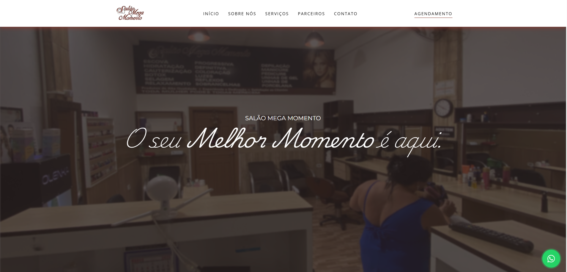 Imagem do projeto Landing Page do Salão Mega Momento